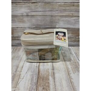 Sarah Michaels Travel Case Gardenia Seashore Bath Body Gift Set Gold Bag READ